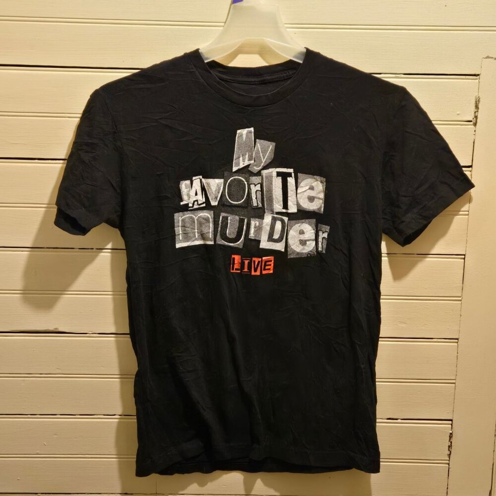 My Favorite Murder Live 2017 Tour Shirt Black Short Sleeve Unisex Concert Tee